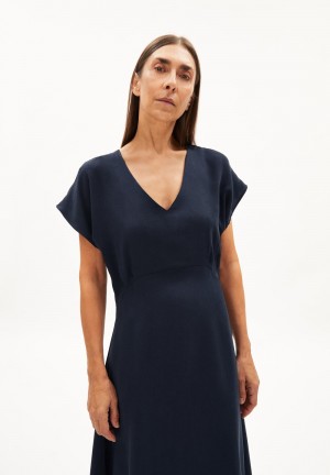 ARMEDANGELS AALBINE Woven Dress Regular Fit made of TENCEL™ Lyocell Night Sky | GHPQL8204