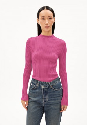 ARMEDANGELS ALAANIA Sweater Slim Fit made of Organic Cotton Crushed Berry | XFIBR2653