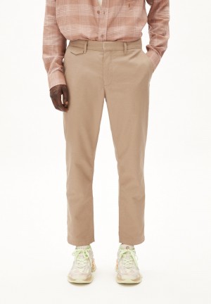 ARMEDANGELS ALVAARO LINEN Chino Pants made of Linen-Mix Cinnamon Dust | ICQSZ3681