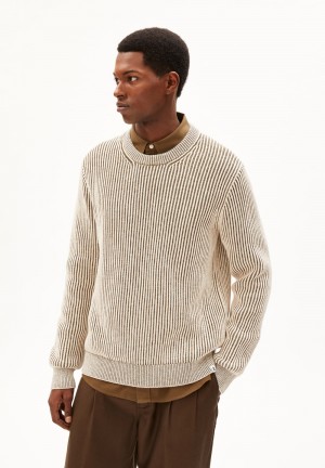 ARMEDANGELS ANDRAAS Sweater Regular Fit made of Organic Cotton Oatmilk-dried Moss | GNXAS8059