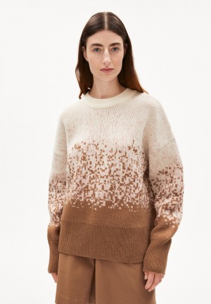 ARMEDANGELS ANIAA DEGRADEE Pullover Oversized Fit mage of cottonmix Cedar Wood-rose Quartz | WQCGH1925