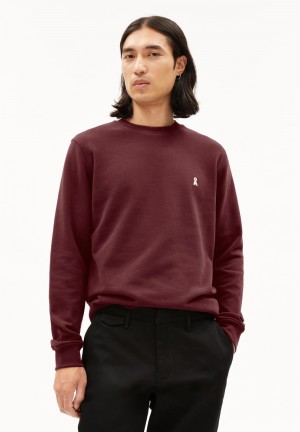 ARMEDANGELS BAARO COMFORT Sweatshirt Regular Fit made of Organic Cotton Mix Cranberry Juice | TOIEJ6527