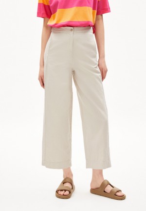 ARMEDANGELS CARUNAA LINO Woven Pants Regular Fit made of Linen-Mix Světle | HRUPI1842