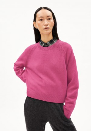 ARMEDANGELS DILIRIAA REGLANA Sweater Loose Fit made of Organic Wool Mix Crushed Berry | SKWYP0983