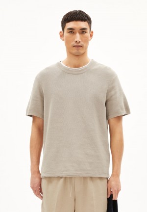 ARMEDANGELS ERWAAN T-Shirt Relaxed Fit made of Organic Cotton Sand Stone | HUKTE9425