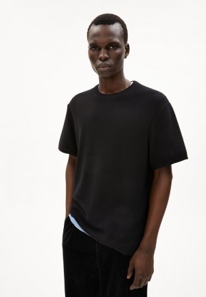 ARMEDANGELS ERWAAN T-Shirt Relaxed Fit made of Organic Cotton Černé | DSOGY2934