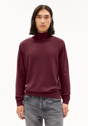 ARMEDANGELS GAARDO Sweater Regular Fit made of Organic Cotton Cranberry Juice | GNWMH4890