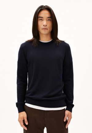 ARMEDANGELS HORAACIOS Sweater Regular Fit made of Organic Merino Wool Mix Night Sky | JLOMI6170