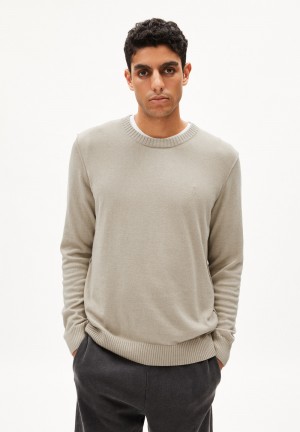 ARMEDANGELS HORAACIOS Sweater Regular Fit made of Organic Merino Wool Mix Sand Stone | XHJFS3975