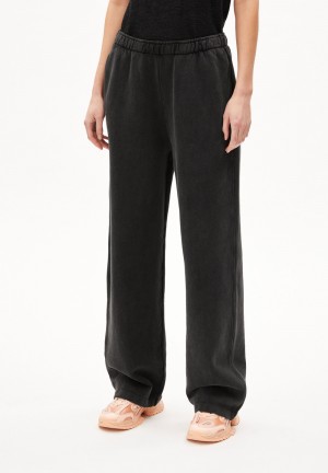 ARMEDANGELS IVAARA WASH Sweat Pants made of Organic Cotton Černé | EMFOS4973