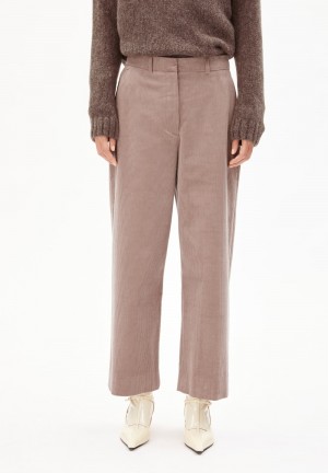 ARMEDANGELS JAALMA CORDUROY Woven Pants made of Organic Cotton Mix Cinnamon Dust | EVSNY0496