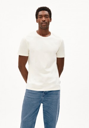 ARMEDANGELS JAAMES T-Shirt Regular Fit made of Organic Cotton Oatmilk | LBKCE2310