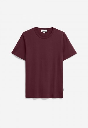 ARMEDANGELS JAAMES T-Shirt Regular Fit made of Organic Cotton Cranberry Juice | EBOSG8159