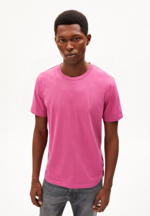 ARMEDANGELS JAAMES T-Shirt Regular Fit made of Organic Cotton Crushed Berry | UJQHX3189