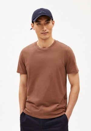 ARMEDANGELS JAAMES T-Shirt Regular Fit made of Organic Cotton Nutshell | MWEKR4962