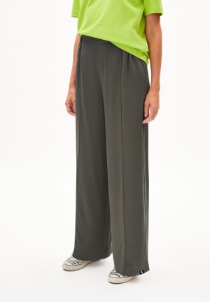 ARMEDANGELS JONVAALIE Woven Pants made of LENZING™ ECOVERO™ Viscose Space Steel | WUFNS6419