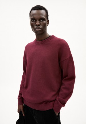 ARMEDANGELS JOVAAN Sweater Relaxed Fit made of Organic Cotton Cranberry Juice | JQKXG5920