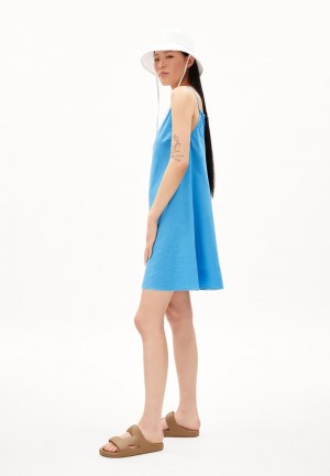 ARMEDANGELS KARISSAA LINO Woven Dress Regular Fit made of Linen-Mix Blueniverse | DVKJL4317