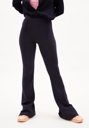 ARMEDANGELS LEYLAARI SLIT HEM Jersey Pants made of LENZING™ ECOVERO™ Viscose Mix Cool Ash | RGBIP0541