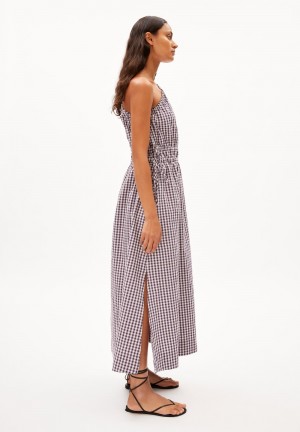 ARMEDANGELS LILIJAA VICHI Woven Dress Regular Fit made of Organic Cotton Blankyt | EDMWI1382