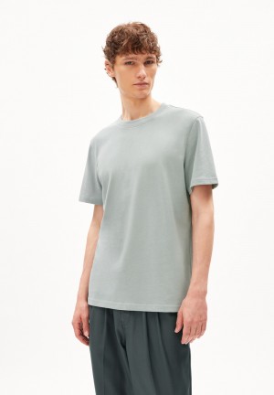 ARMEDANGELS MAARKOS Heavyweight T-Shirt Relaxed Fit made of Organic Cotton Mix Morning Dew | MTVKG6578