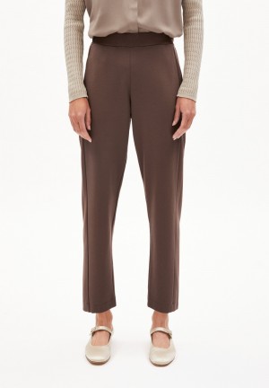 ARMEDANGELS MAGDAALENA Jersey Pants made of LENZING™ ECOVERO™ Mix Warm Slate | HMBTX7635