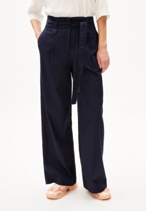 ARMEDANGELS MORENAAJA Woven Pants made of Organic Cotton Night Sky | THIJD1763