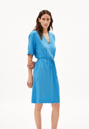 ARMEDANGELS RAUJAA Woven Dress Loose Fit made of LENZING™ ECOVERO™ Viscose Blueniverse | XDACY0291