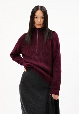 ARMEDANGELS RONYIAAS Sweater Loose Fit made of Organic Cotton Cranberry Juice | GHCWS3697