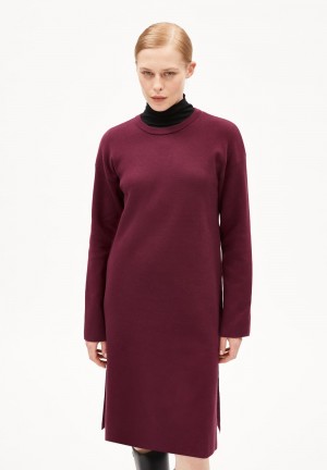 ARMEDANGELS ROSANNIAAS Knit Dress Relaxed Fit made of Organic Cotton Cranberry Juice | SYCVD1908