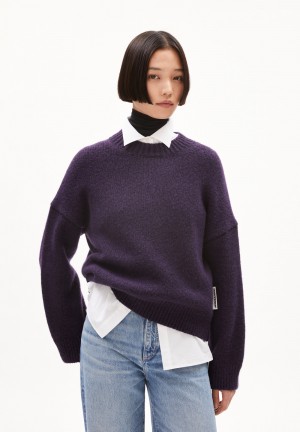 ARMEDANGELS SADNAA SOLID Sweater Oversized Fit made of Merino-Wool Mix Blankyt | HOUQY8940