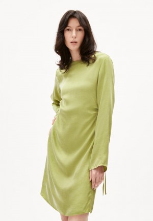 ARMEDANGELS ZYLAA Woven Dress Regular Fit made of TENCEL™ Lyocell Mix New Moss | JTQOW1697