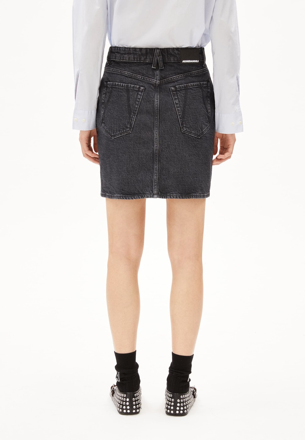 ARMEDANGELS AACAMARI Denim Skirt Regular Fit made of Organic Cotton Mix Star Dust | HYPXO1587