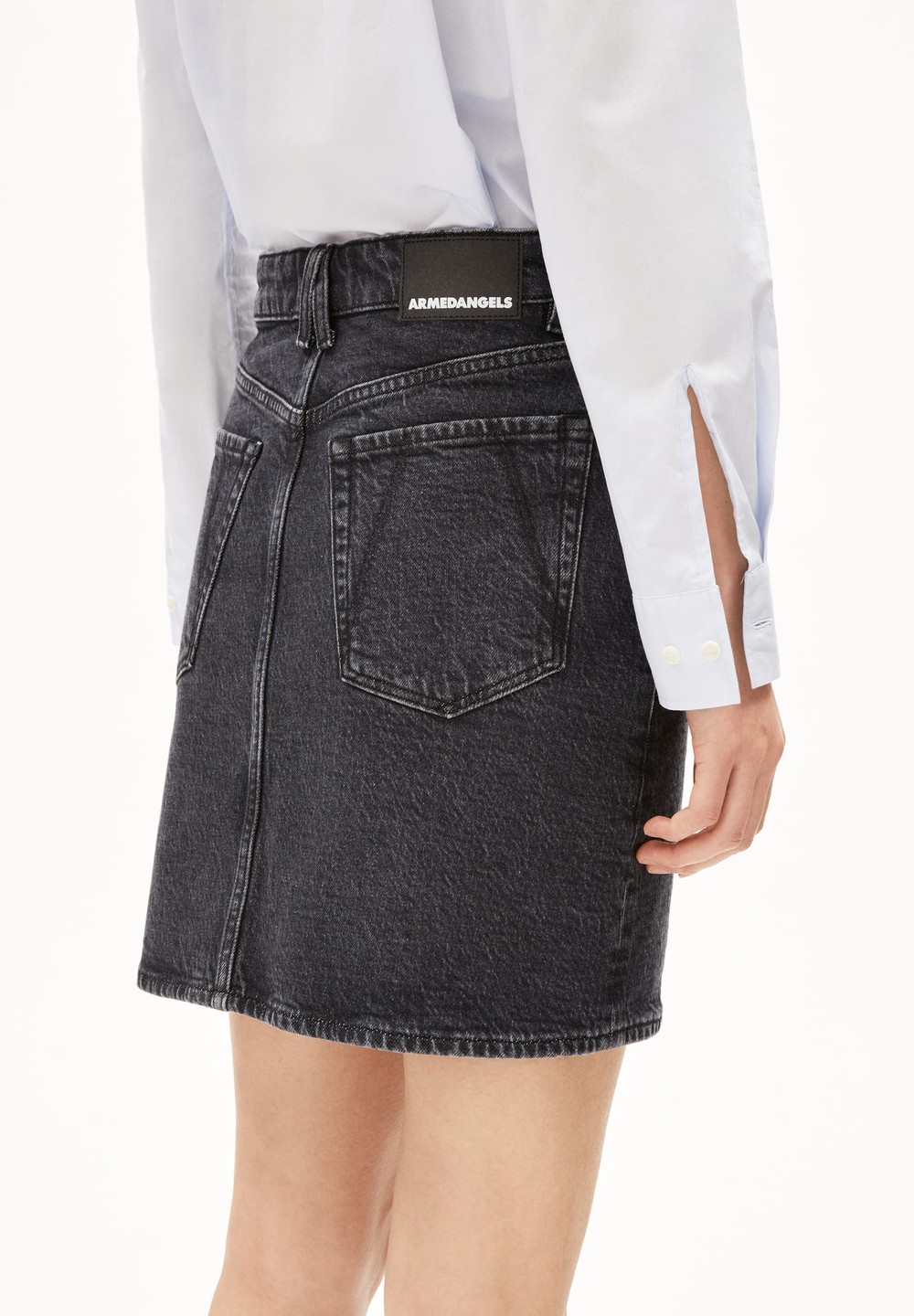 ARMEDANGELS AACAMARI Denim Skirt Regular Fit made of Organic Cotton Mix Star Dust | HYPXO1587