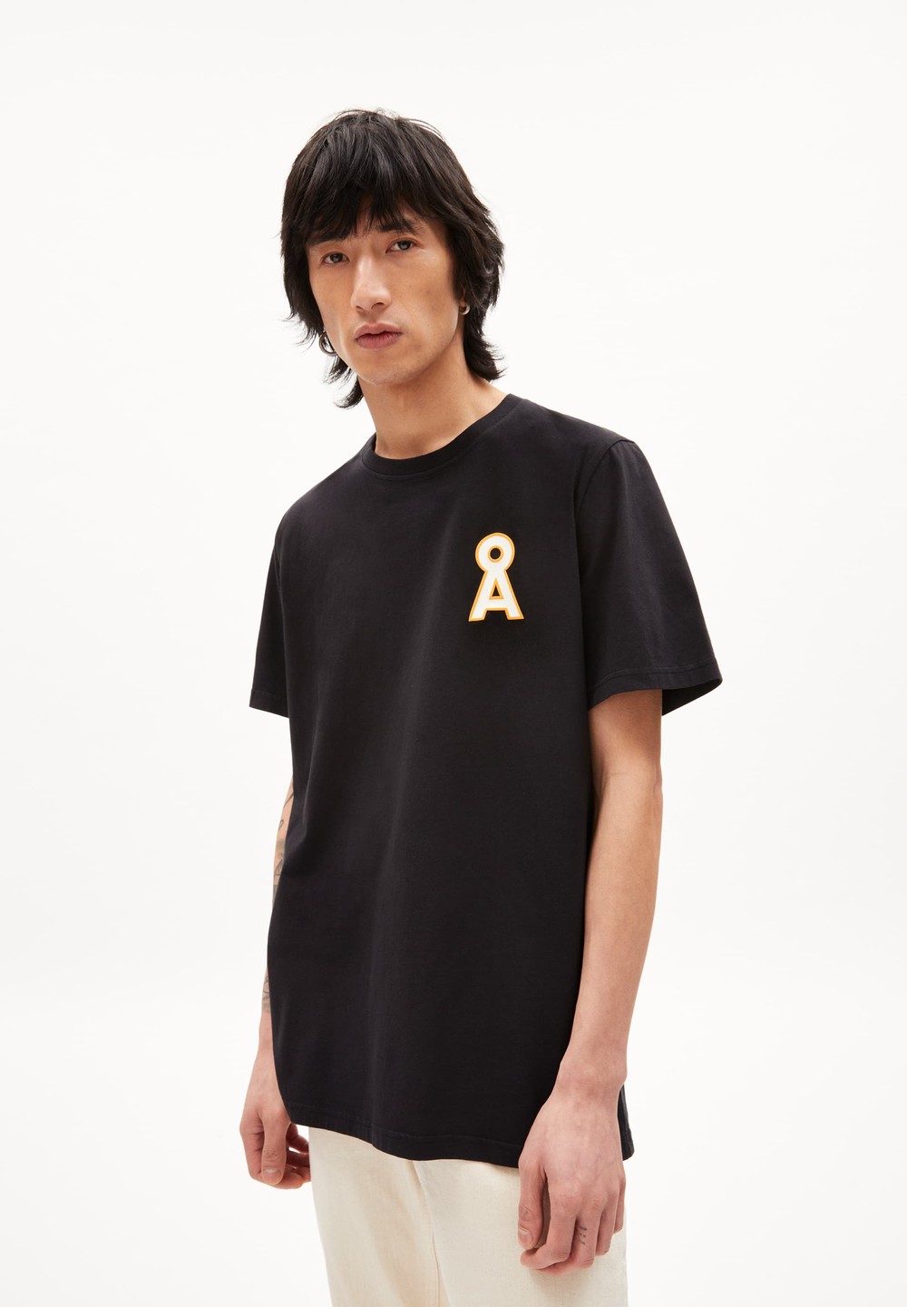 ARMEDANGELS AADONI A SIGNATURE T-Shirt Relaxed Fit made of Organic Cotton Černé | CUTPM7283