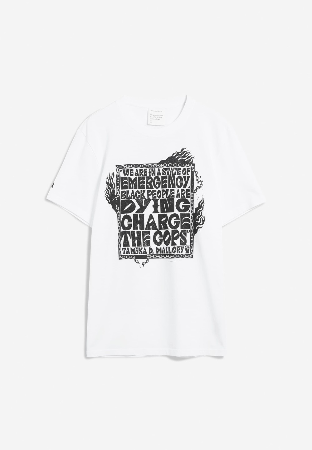 ARMEDANGELS AADO SOLIDARITY 02 T-Shirt made of organic cotton (mens fit) Bílé | QIYSO3687