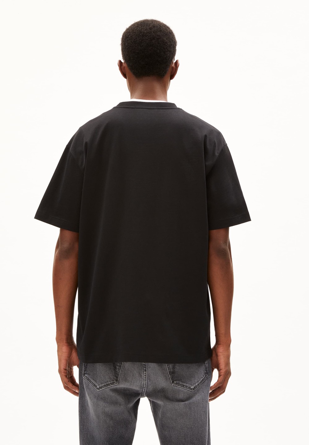 ARMEDANGELS AADRU Heavyweight T-Shirt Oversized Fit made of Organic Cotton Černé | CNAUM1256