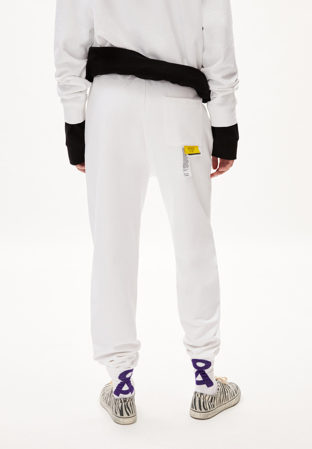 ARMEDANGELS AAIKE ICONIC CAPSULE Heavyweight Sweat Pants Regular Fit made of Organic Cotton Mix Bílé | GYWQZ6273