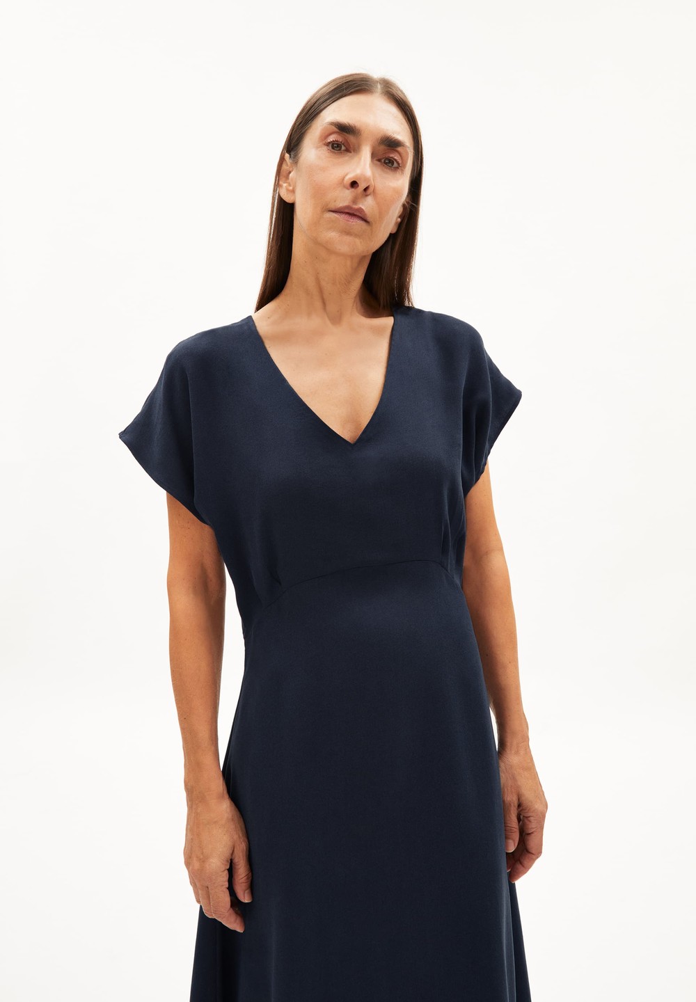 ARMEDANGELS AALBINE Woven Dress Regular Fit made of TENCEL™ Lyocell Night Sky | GHPQL8204