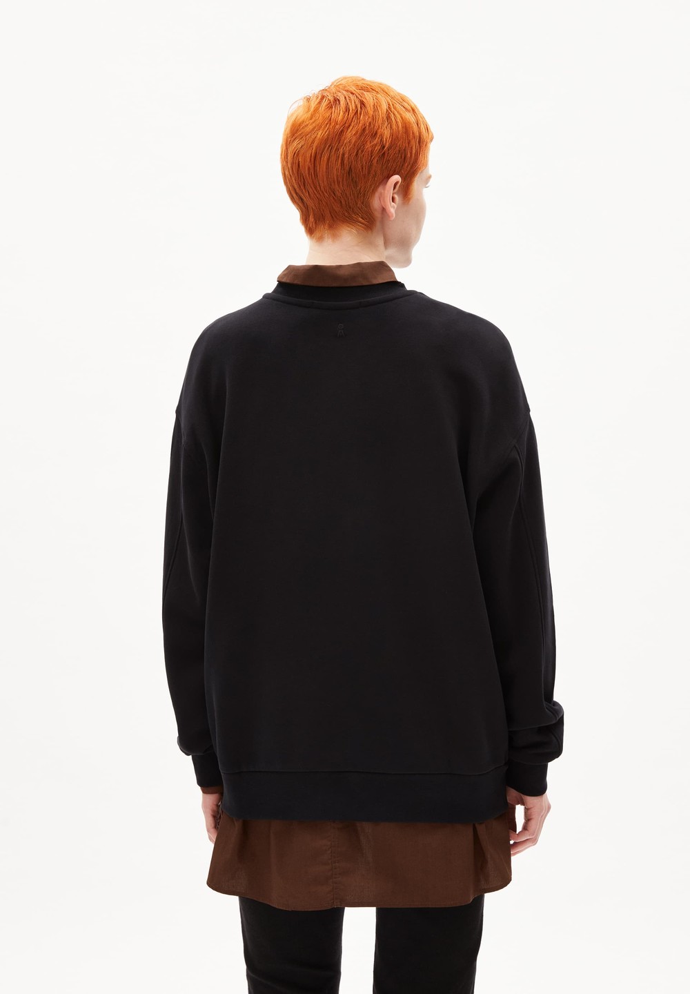 ARMEDANGELS AARIN Sweatshirt Oversized Fit made of Organic Cotton Černé | AHUKB2819