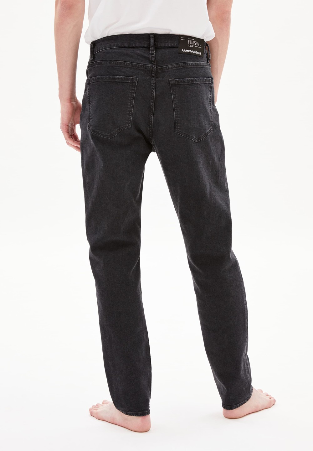 ARMEDANGELS AARJO TARPA Tapered Leg Mid Waist made of Organic Cotton Mix Černé | FVIWS8354