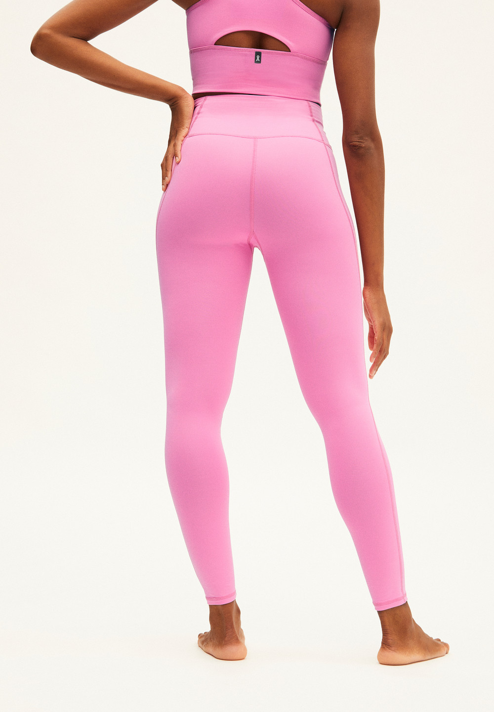 ARMEDANGELS AASANA LI Activewear Leggings made of Polyamide Mix (recycled) Raspberry Pink-bright Lime | DZOAP5732