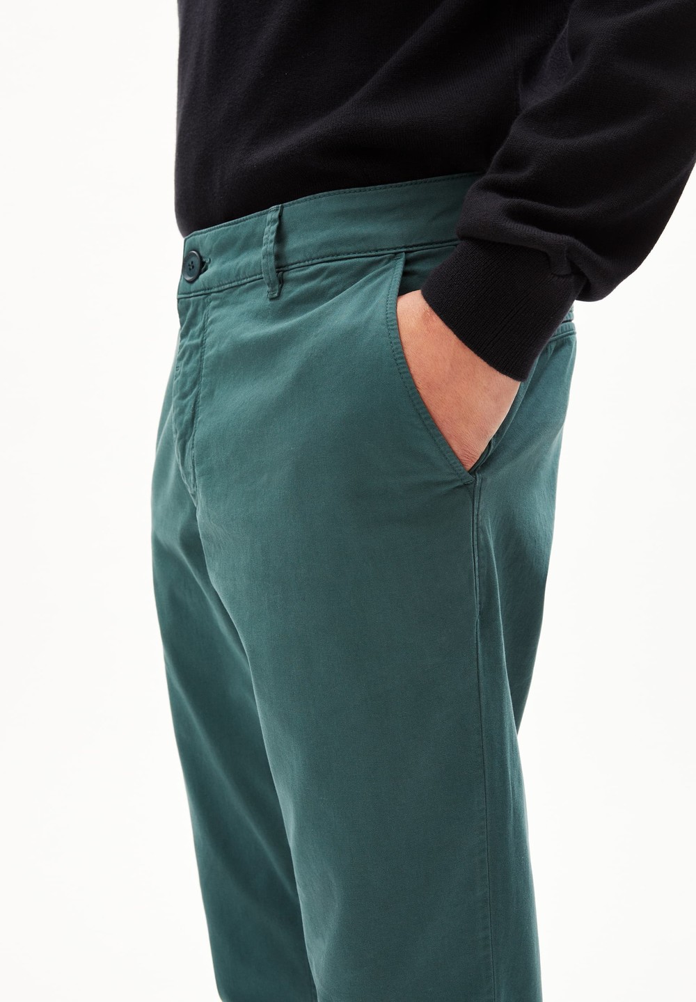 ARMEDANGELS AATHAN Chino Pants made of Organic Cotton Mix Tmavě | FQCNY1965