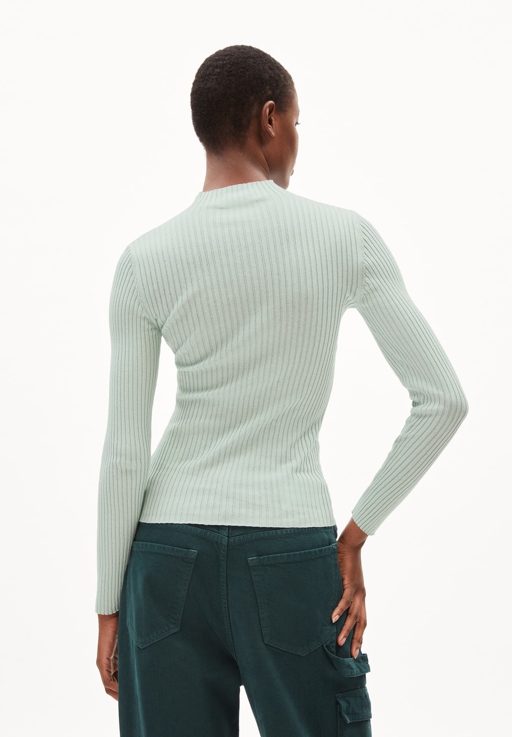 ARMEDANGELS ALAANIA Sweater Slim Fit made of Organic Cotton Zelene | FEBQM0743