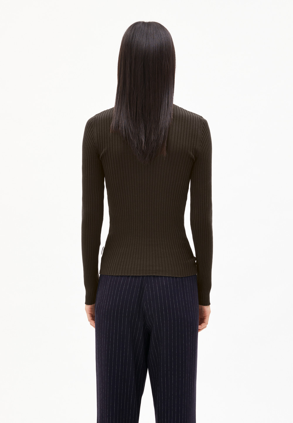 ARMEDANGELS ALAANIA Sweater Slim Fit made of Organic Cotton Káva | RFEZD1079