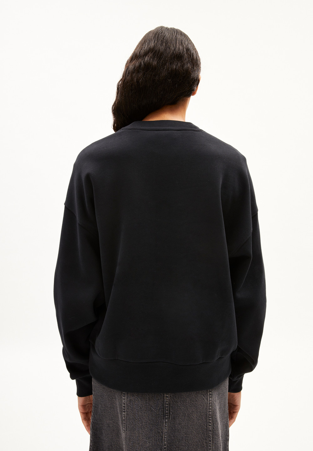 ARMEDANGELS ALIZAA Sweatshirt Oversized Fit made of Organic Cotton Černé | OTBAJ2513