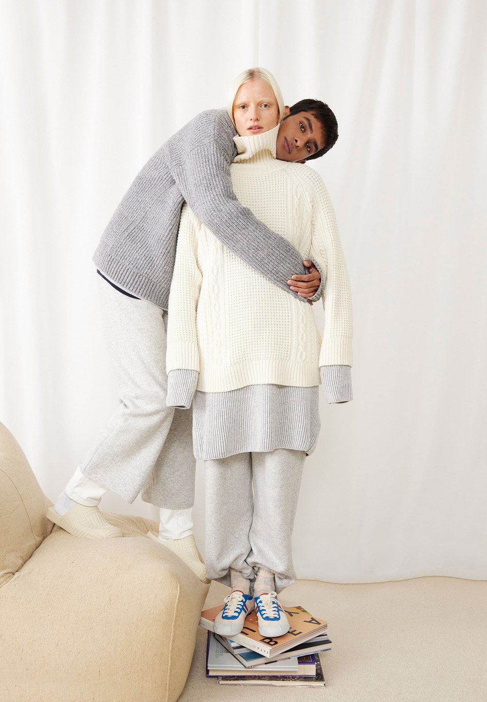 ARMEDANGELS AMALAA Sweater Oversized Fit made of Organic Wool Mix (recycled) Oatmilk | UPYFG1723