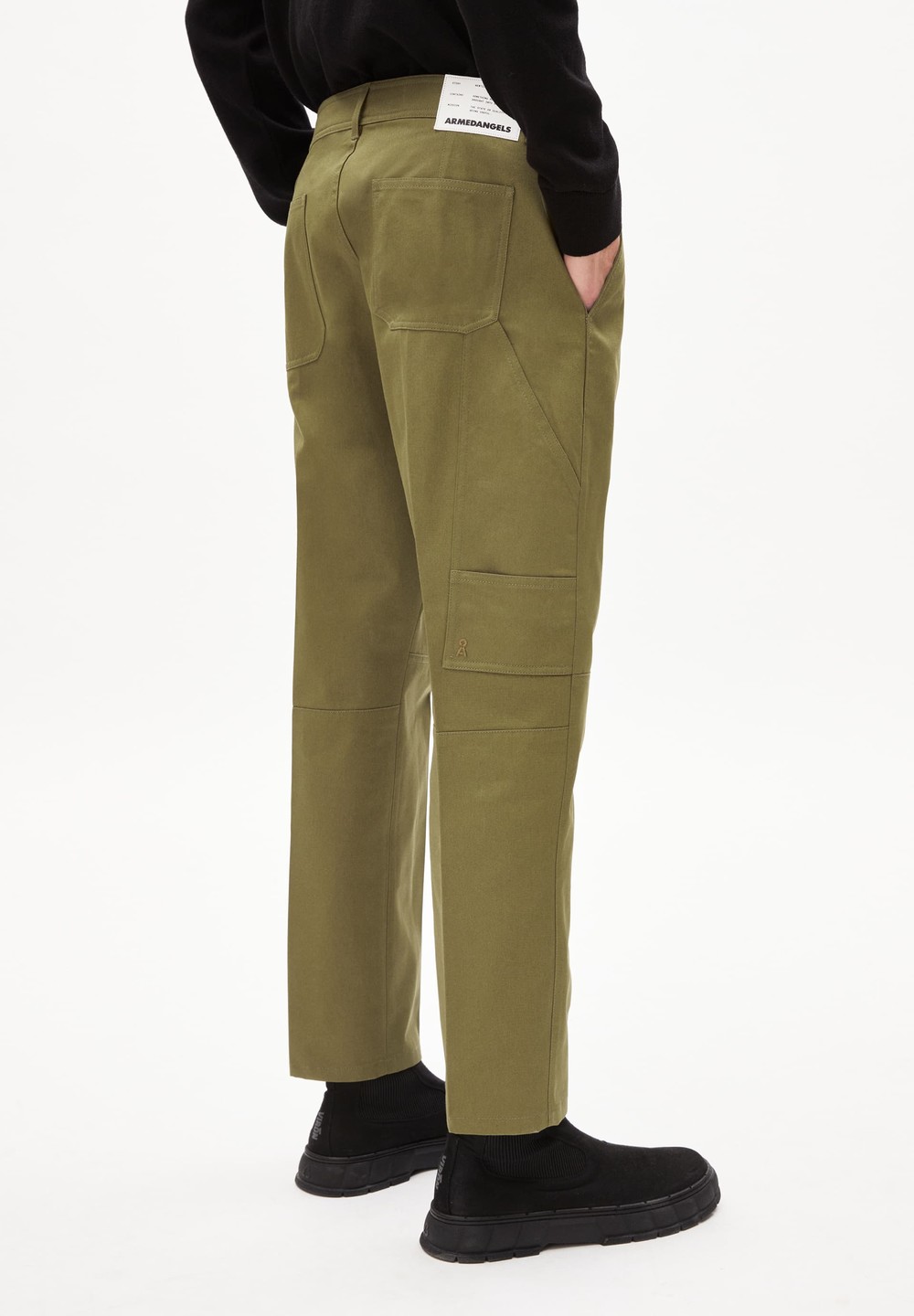 ARMEDANGELS ARBEJAA Pants Regular Fit made of Organic Cotton Oliva | HCXKW4362