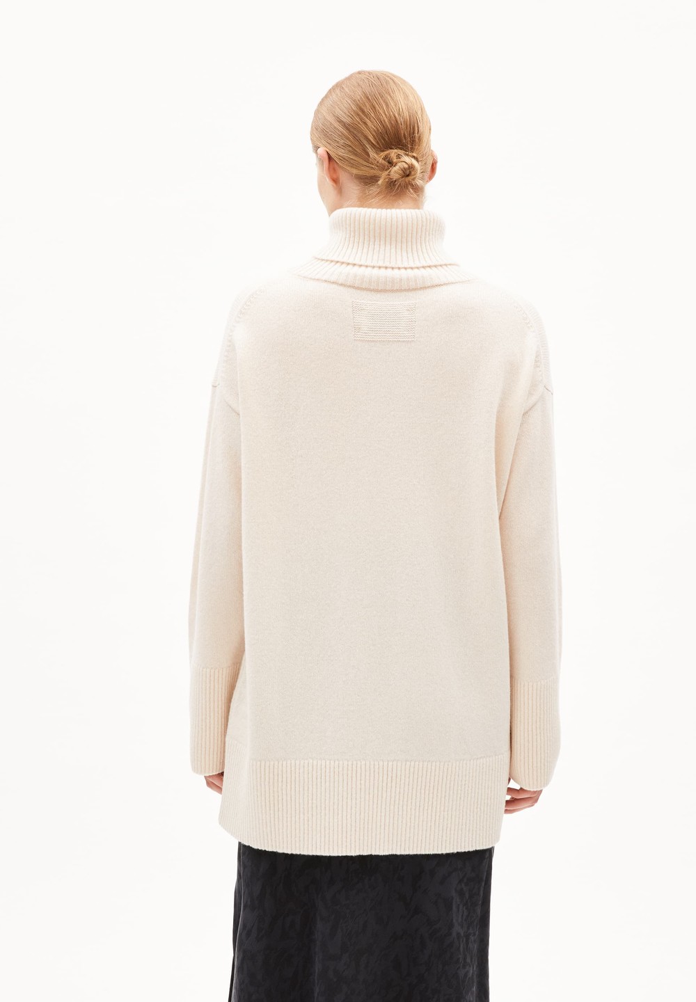 ARMEDANGELS ARDIAA ROLLNECK Sweater Loose Fit made of Organic Wool Mix Oatmilk | LIDNZ6148