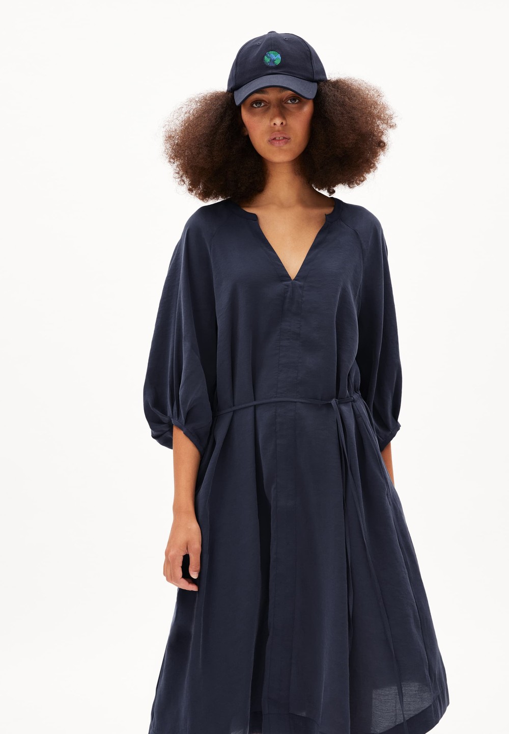 ARMEDANGELS ATESSAA Woven Dress Loose Fit made of TENCEL™ Modal Mix Night Sky | TXNJS9387